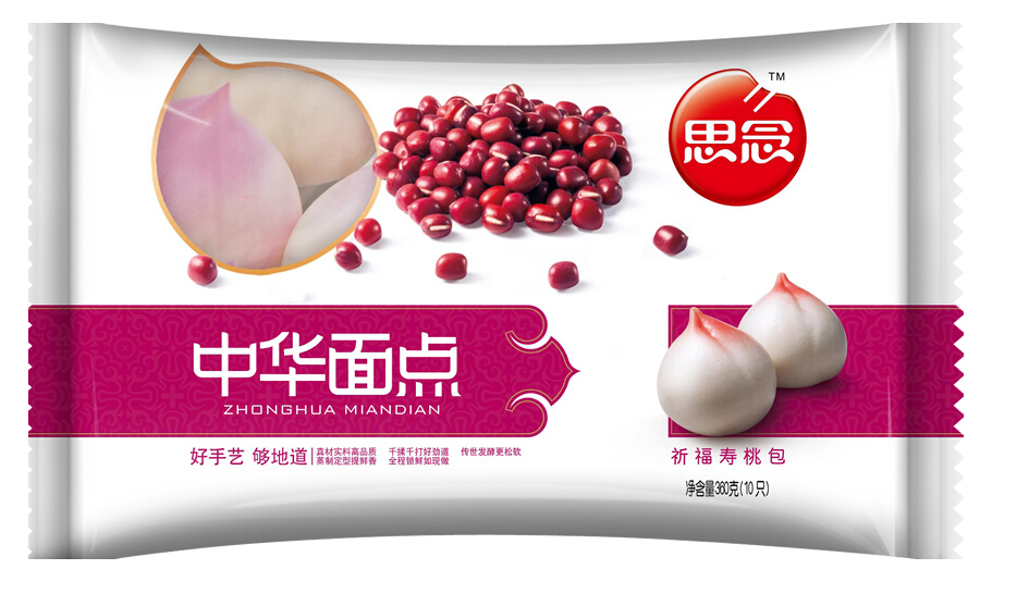 思念中华面点祈福寿桃包360g